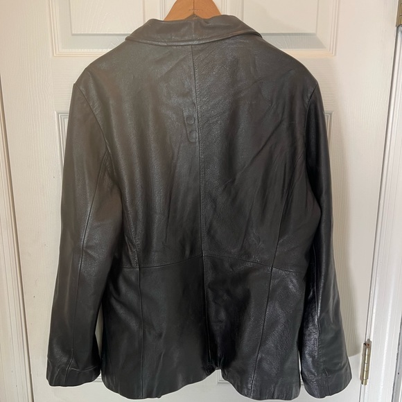 Wilson’s Leather Pelle Studio Black Moto Jacket - Picture 2 of 5